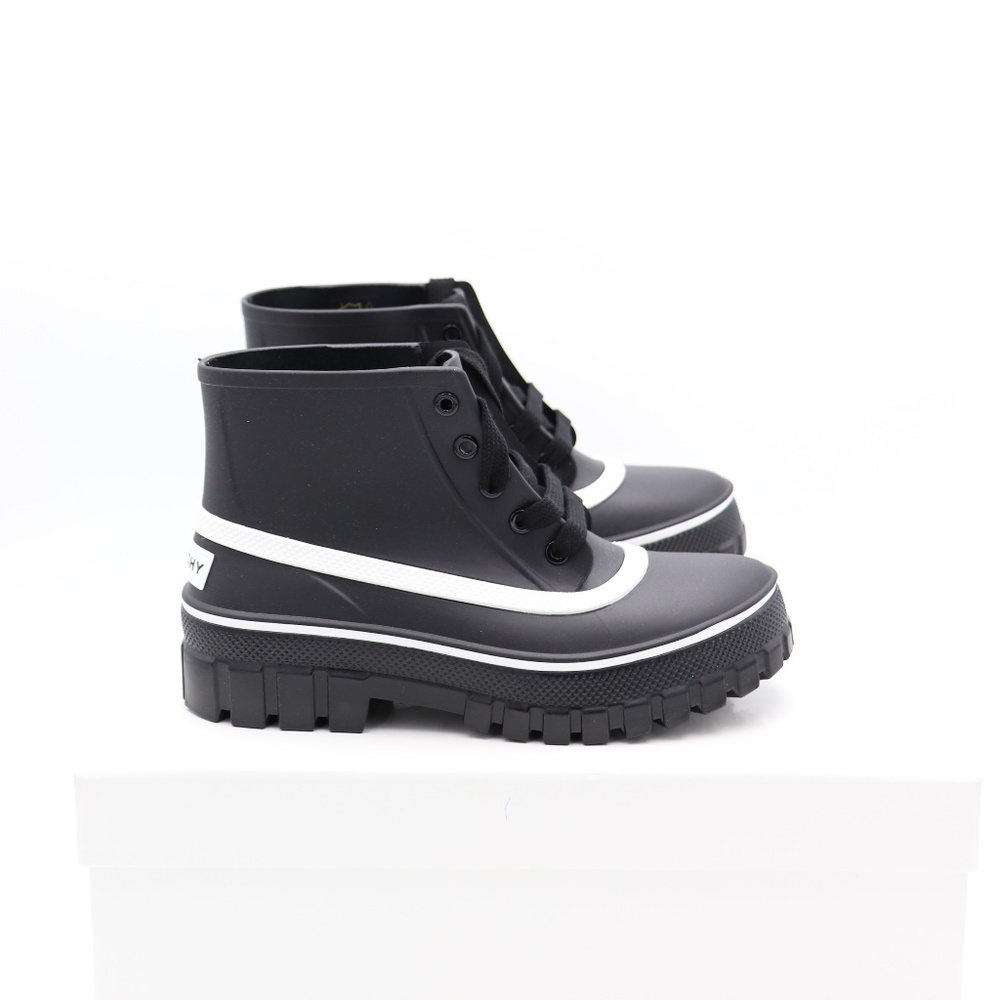 New Givenchy Paris Glaston Laced Ankle Rainboots - Picture 4 of 8